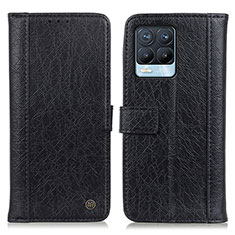 Coque Portefeuille Livre Cuir Etui Clapet M10L pour Realme 8 4G Noir