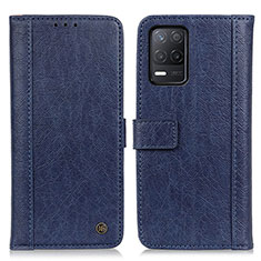 Coque Portefeuille Livre Cuir Etui Clapet M10L pour Realme 8 5G Bleu