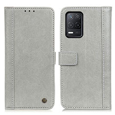 Coque Portefeuille Livre Cuir Etui Clapet M10L pour Realme 8 5G Gris