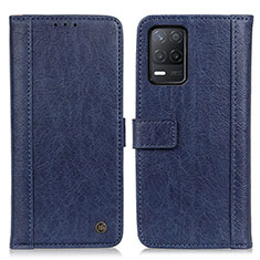 Coque Portefeuille Livre Cuir Etui Clapet M10L pour Realme 9 5G India Bleu