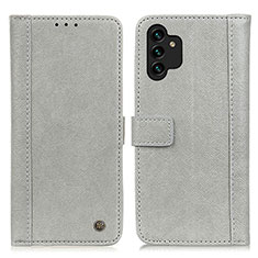 Coque Portefeuille Livre Cuir Etui Clapet M10L pour Samsung Galaxy A04s Gris