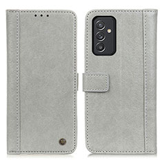 Coque Portefeuille Livre Cuir Etui Clapet M10L pour Samsung Galaxy A15 4G Gris