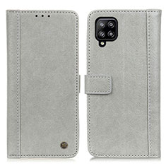 Coque Portefeuille Livre Cuir Etui Clapet M10L pour Samsung Galaxy A22 4G Gris