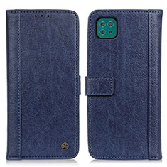 Coque Portefeuille Livre Cuir Etui Clapet M10L pour Samsung Galaxy F42 5G Bleu