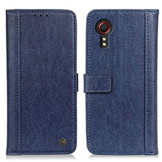 Coque Portefeuille Livre Cuir Etui Clapet M10L pour Samsung Galaxy XCover 5 SM-G525F Bleu