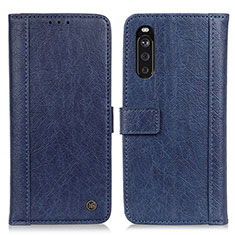 Coque Portefeuille Livre Cuir Etui Clapet M10L pour Sony Xperia 10 III Lite Bleu