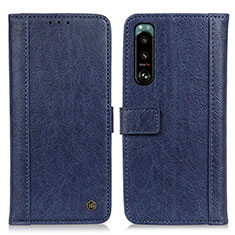 Coque Portefeuille Livre Cuir Etui Clapet M10L pour Sony Xperia 5 III Bleu