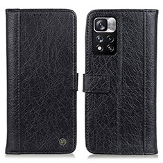 Coque Portefeuille Livre Cuir Etui Clapet M10L pour Xiaomi Mi 11i 5G (2022) Noir