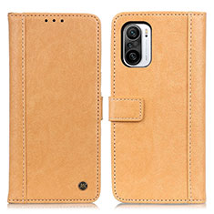 Coque Portefeuille Livre Cuir Etui Clapet M10L pour Xiaomi Poco F3 5G Kaki