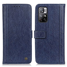 Coque Portefeuille Livre Cuir Etui Clapet M10L pour Xiaomi Poco M4 Pro 5G Bleu