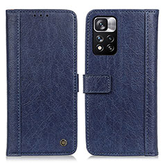 Coque Portefeuille Livre Cuir Etui Clapet M10L pour Xiaomi Poco X4 NFC Bleu