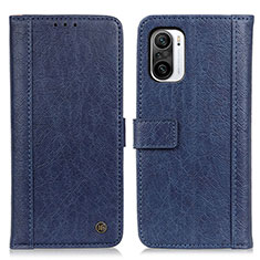 Coque Portefeuille Livre Cuir Etui Clapet M10L pour Xiaomi Redmi K40 Pro+ Plus 5G Bleu