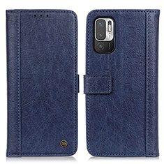 Coque Portefeuille Livre Cuir Etui Clapet M10L pour Xiaomi Redmi Note 10T 5G Bleu