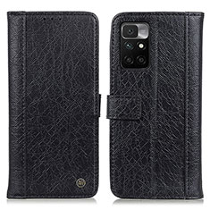 Coque Portefeuille Livre Cuir Etui Clapet M10L pour Xiaomi Redmi Note 11 4G (2021) Noir