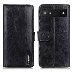 Coque Portefeuille Livre Cuir Etui Clapet M11L pour Google Pixel 6a 5G Noir