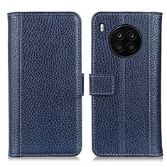 Coque Portefeuille Livre Cuir Etui Clapet M11L pour Huawei Nova 8i Bleu