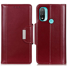 Coque Portefeuille Livre Cuir Etui Clapet M11L pour Motorola Moto E40 Rouge