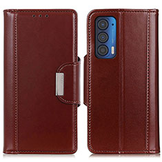 Coque Portefeuille Livre Cuir Etui Clapet M11L pour Motorola Moto Edge (2021) 5G Marron