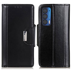 Coque Portefeuille Livre Cuir Etui Clapet M11L pour Motorola Moto Edge (2021) 5G Noir