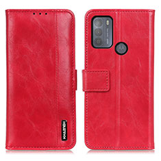 Coque Portefeuille Livre Cuir Etui Clapet M11L pour Motorola Moto G50 Rouge