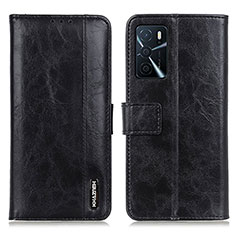 Coque Portefeuille Livre Cuir Etui Clapet M11L pour Oppo A16s Noir