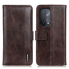 Coque Portefeuille Livre Cuir Etui Clapet M11L pour Oppo A54 5G Marron