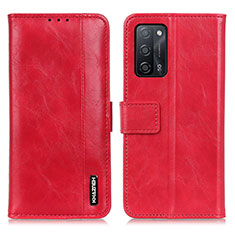 Coque Portefeuille Livre Cuir Etui Clapet M11L pour Oppo A56 5G Rouge