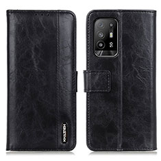 Coque Portefeuille Livre Cuir Etui Clapet M11L pour Oppo A95 5G Noir