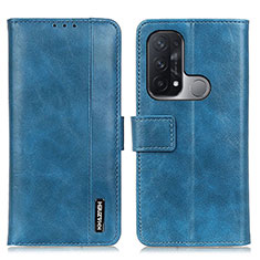 Coque Portefeuille Livre Cuir Etui Clapet M11L pour Oppo Reno5 A Bleu