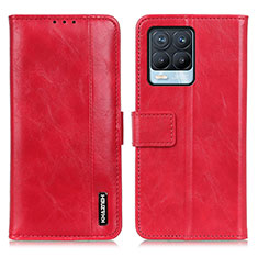 Coque Portefeuille Livre Cuir Etui Clapet M11L pour Realme 8 4G Rouge