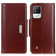 Coque Portefeuille Livre Cuir Etui Clapet M11L pour Realme C20A Marron