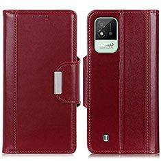 Coque Portefeuille Livre Cuir Etui Clapet M11L pour Realme C20A Rouge