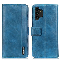 Coque Portefeuille Livre Cuir Etui Clapet M11L pour Samsung Galaxy A13 4G Bleu