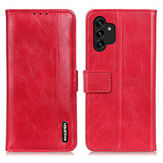 Coque Portefeuille Livre Cuir Etui Clapet M11L pour Samsung Galaxy A13 4G Rouge