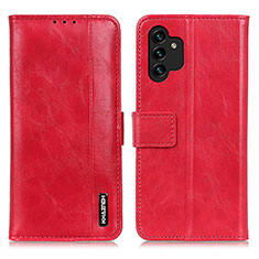 Coque Portefeuille Livre Cuir Etui Clapet M11L pour Samsung Galaxy A13 5G Rouge