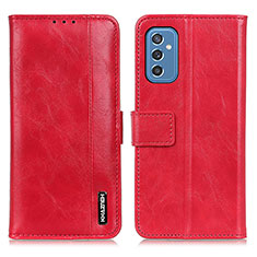 Coque Portefeuille Livre Cuir Etui Clapet M11L pour Samsung Galaxy M52 5G Rouge