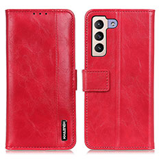 Coque Portefeuille Livre Cuir Etui Clapet M11L pour Samsung Galaxy S21 Plus 5G Rouge