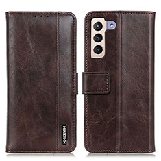 Coque Portefeuille Livre Cuir Etui Clapet M11L pour Samsung Galaxy S22 Plus 5G Marron