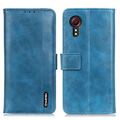 Coque Portefeuille Livre Cuir Etui Clapet M11L pour Samsung Galaxy XCover 5 SM-G525F Bleu