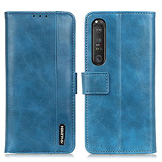 Coque Portefeuille Livre Cuir Etui Clapet M11L pour Sony Xperia 1 III Bleu