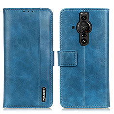 Coque Portefeuille Livre Cuir Etui Clapet M11L pour Sony Xperia PRO-I Bleu