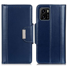 Coque Portefeuille Livre Cuir Etui Clapet M11L pour Vivo iQOO U5x Bleu