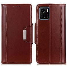 Coque Portefeuille Livre Cuir Etui Clapet M11L pour Vivo Y01A Marron