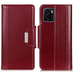 Coque Portefeuille Livre Cuir Etui Clapet M11L pour Vivo Y32t Rouge