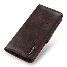 Coque Portefeuille Livre Cuir Etui Clapet M11L pour Xiaomi Mi 10S 5G Marron