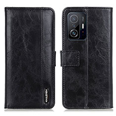 Coque Portefeuille Livre Cuir Etui Clapet M11L pour Xiaomi Mi 11T 5G Noir