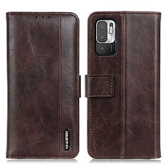 Coque Portefeuille Livre Cuir Etui Clapet M11L pour Xiaomi POCO M3 Pro 5G Marron