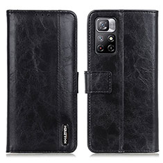 Coque Portefeuille Livre Cuir Etui Clapet M11L pour Xiaomi Poco M4 Pro 5G Noir