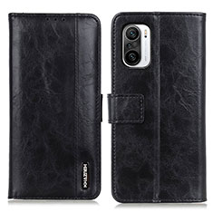 Coque Portefeuille Livre Cuir Etui Clapet M11L pour Xiaomi Redmi K40 Pro 5G Noir