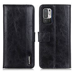 Coque Portefeuille Livre Cuir Etui Clapet M11L pour Xiaomi Redmi Note 10 5G Noir